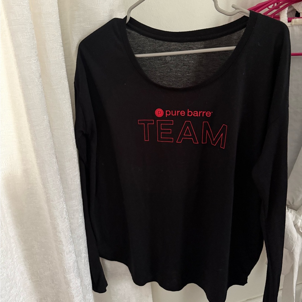 Pure Barre Black Long Sleeve Shirt